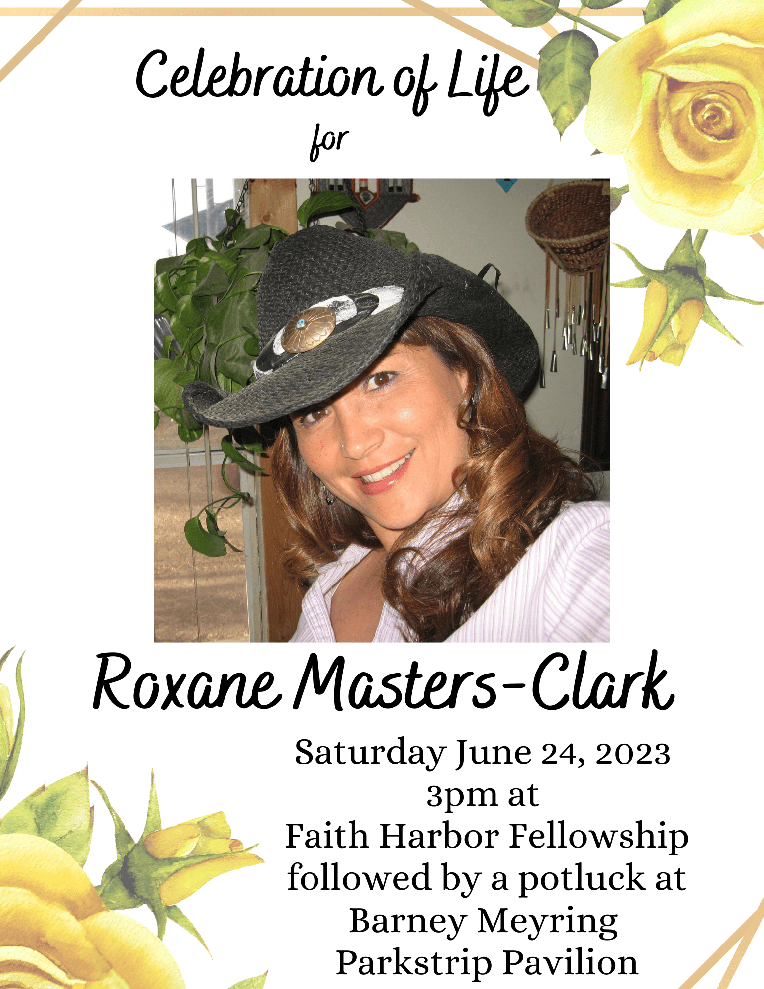 Celebration of Life for Roxane Masters-Clark