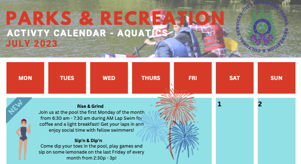 July Activity Calendars