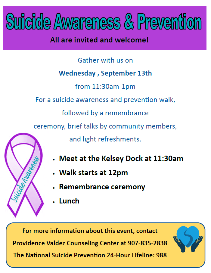 Suicide Awareness & Prevention Event