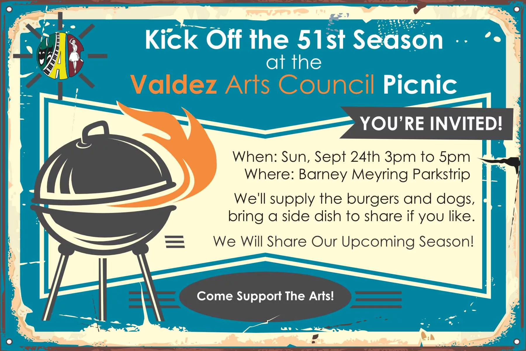 Valdez Arts Council Picnic Flyer, September 2023