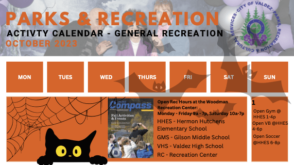 October Activity Calendar Web Image