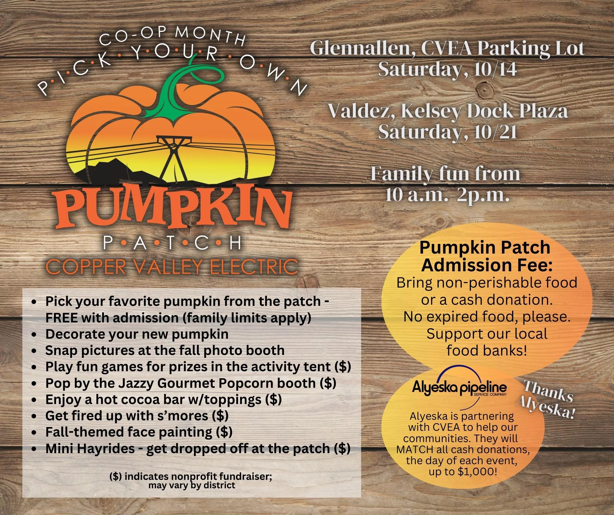 CVEA Pumpkin Patch Flyer