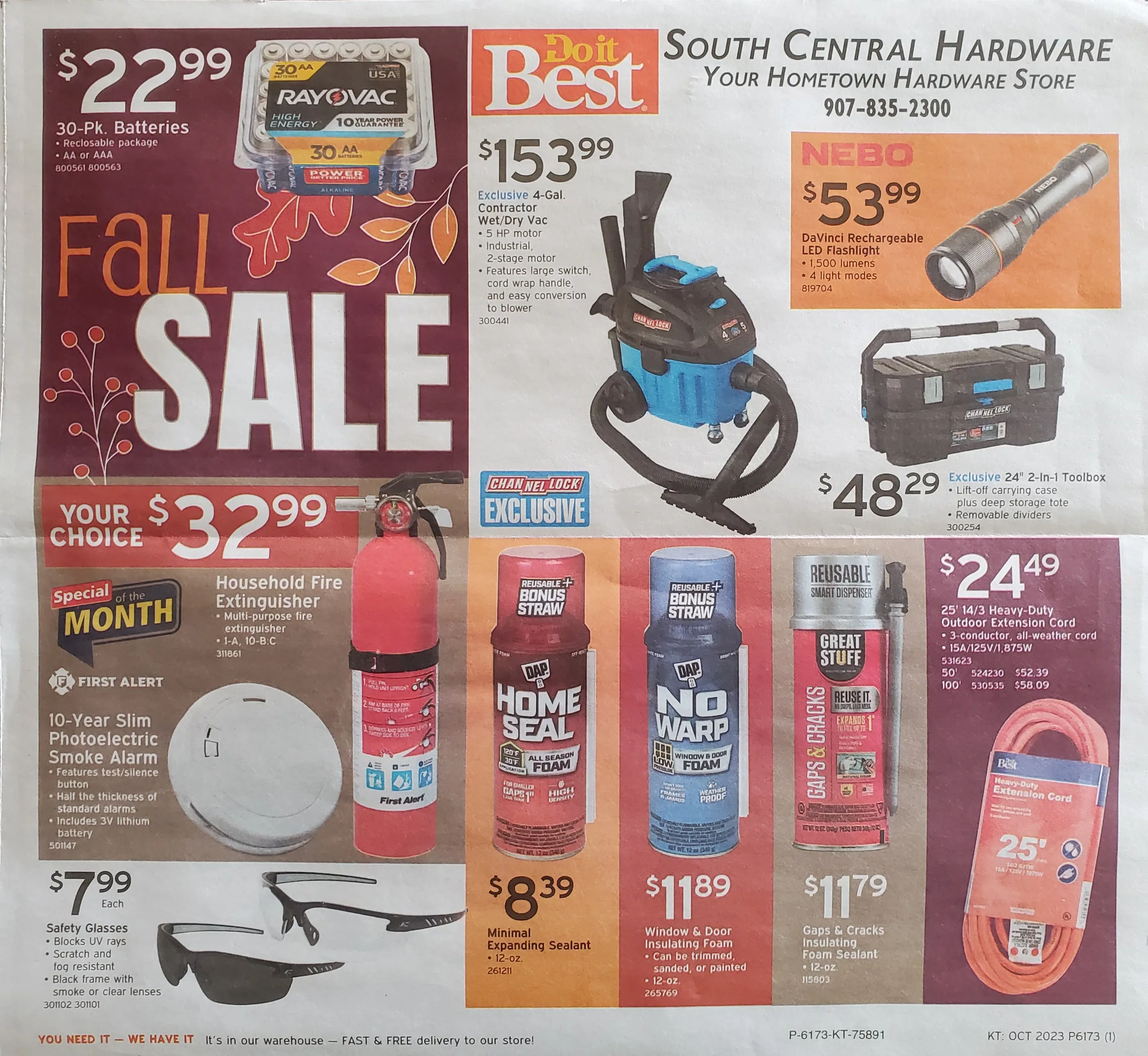 South Central Hardware Fall Flyer 2023