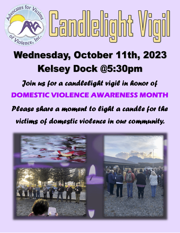 AVV Candlelight Vigil 2023 flyer