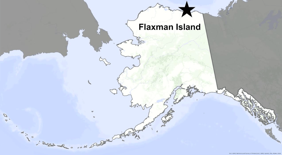 Flaxman Island Map.