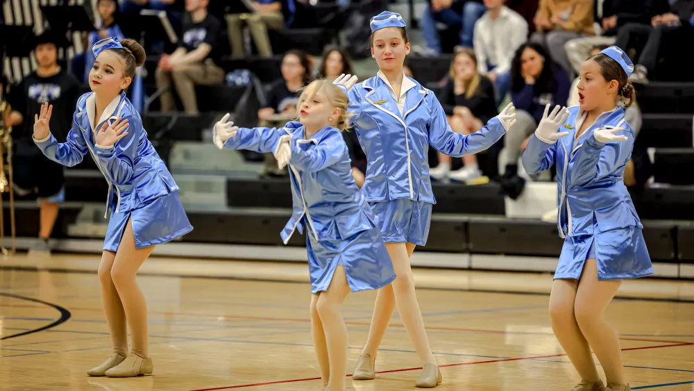 Valdez Dance Company Team performs at Home Games