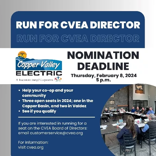 CVEA Board of Director Nomination graphic