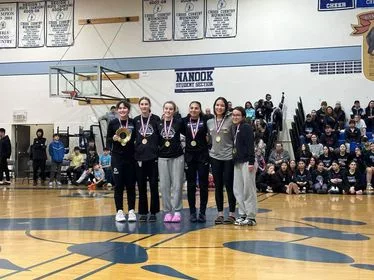 VHS Girls Basketball in Nome, Photo by Lori Day