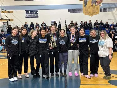 VHS Girls Basketball in Nome, Photo by Lori Day