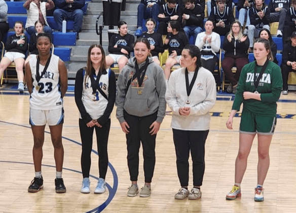 VHS Girls Basketball at the Aurora Conference, March 2024, Photos courtesy of coach