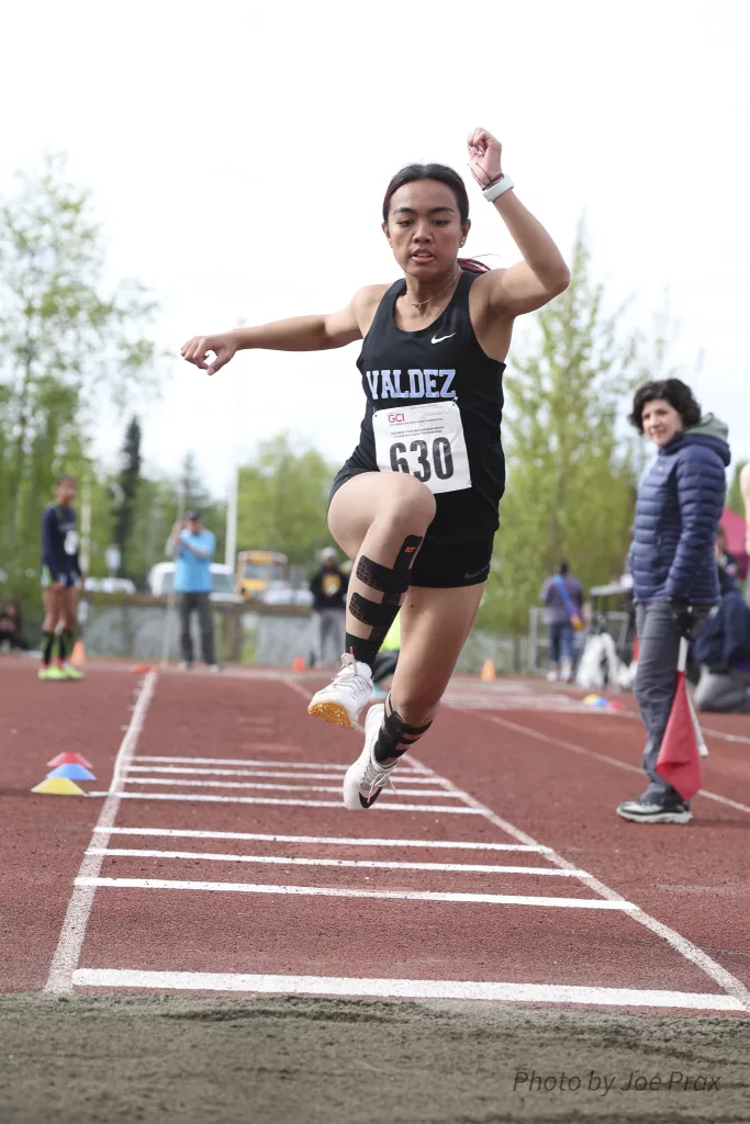 Anika Palomar at the Track and Field at State 2024