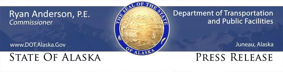 Alaska Transportation and Public Facilities Header. Ryan Anderson Commissioner