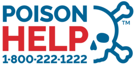 Poison Control Center info. 1-800-222-1222