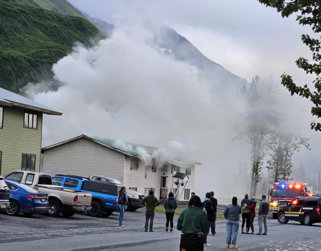 Fire on Foraker, Photo courtesy of MaryRae Kagak. July 14, 2024