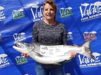 Valdez Salmon Derby: Pam Rameau, Houston, TX, 12.94 lbs on July 27