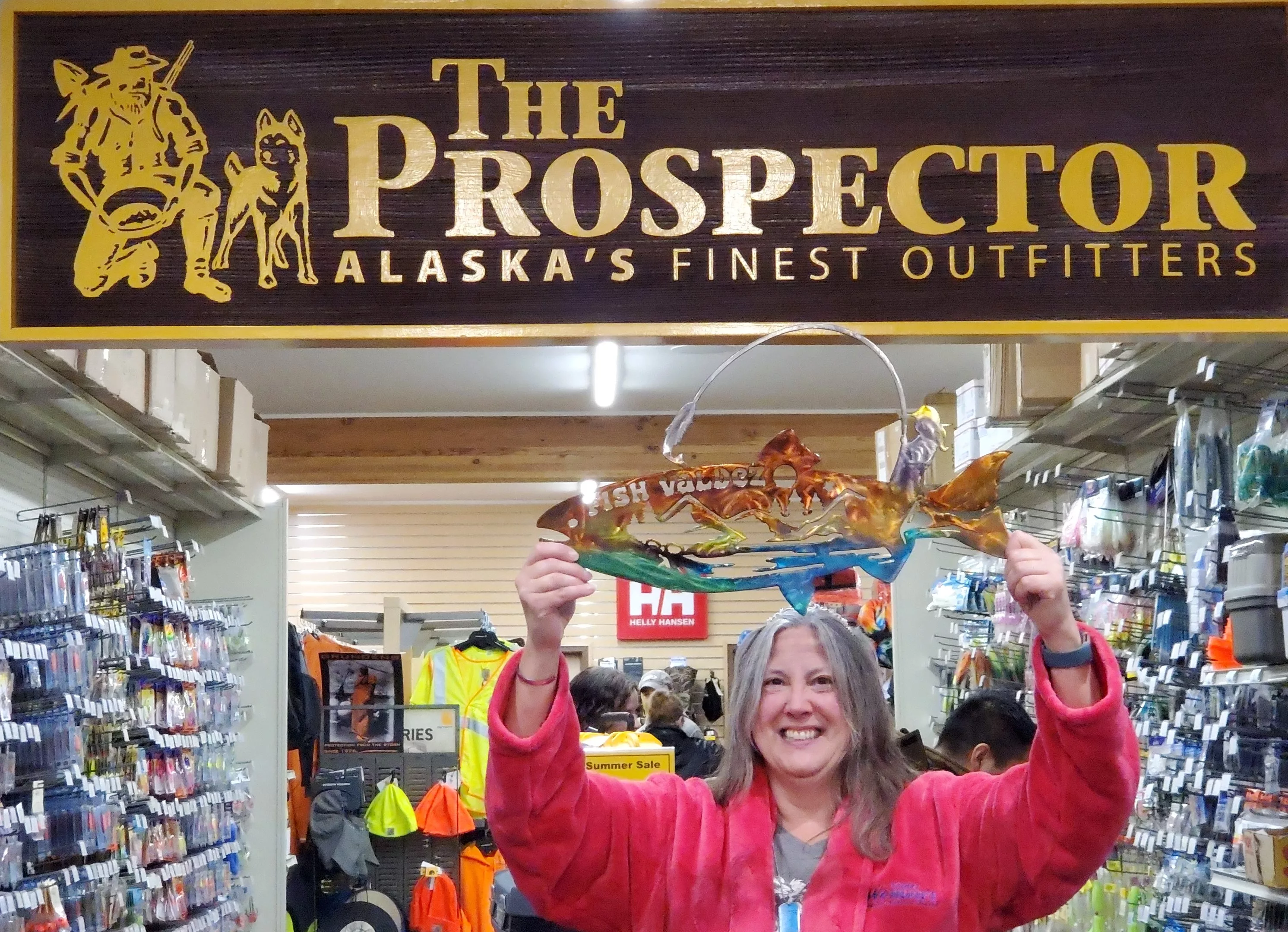 Women's Silver Salmon Derby queen Deanna at Prospector