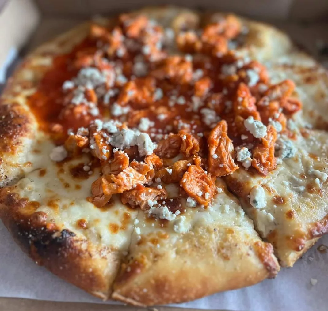 Buffalo Chicken Pizza at The Fat Mermaid