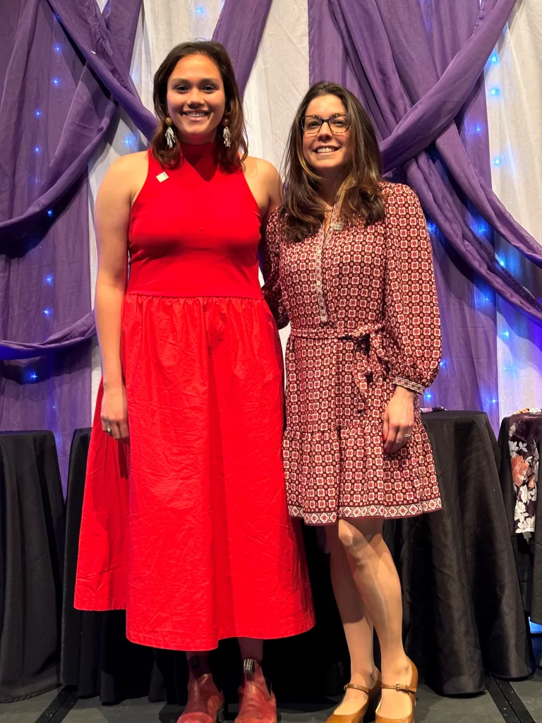 The Bette Maxine Cato Rising Star Award Honoree: Mercedes Blancaflor & The Bette Maxine Cato Inspirational Award Honoree: Teresa Barton. Women of Distinction 2024