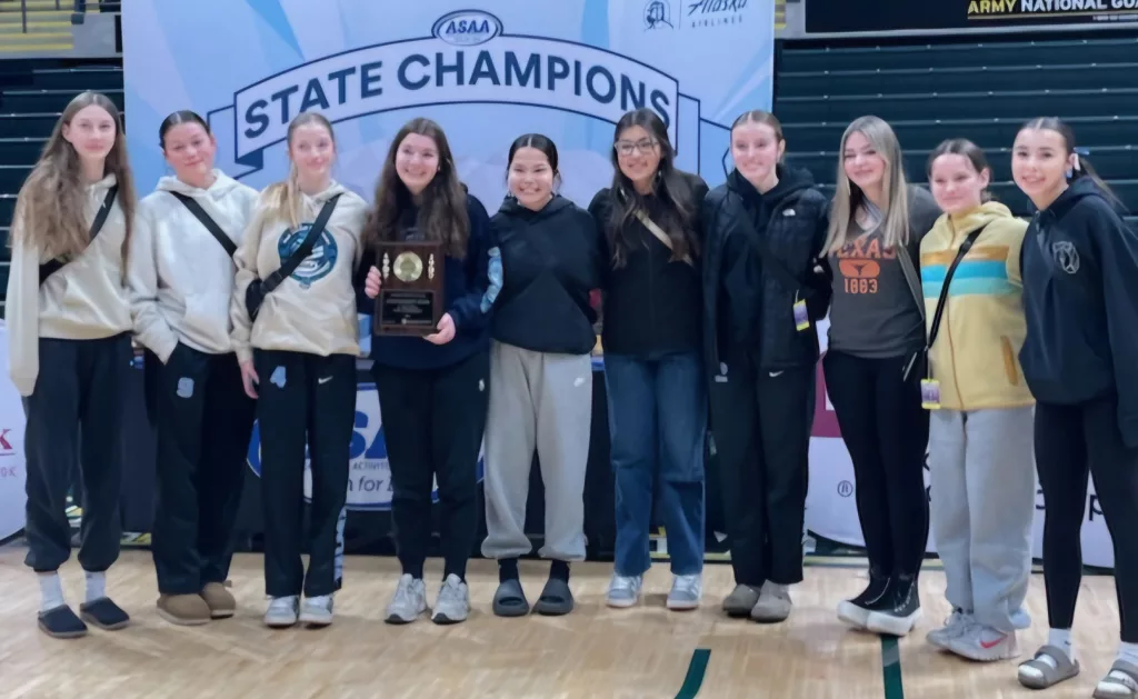 Volleyball team awarded the Sportsmanship Award for 3a