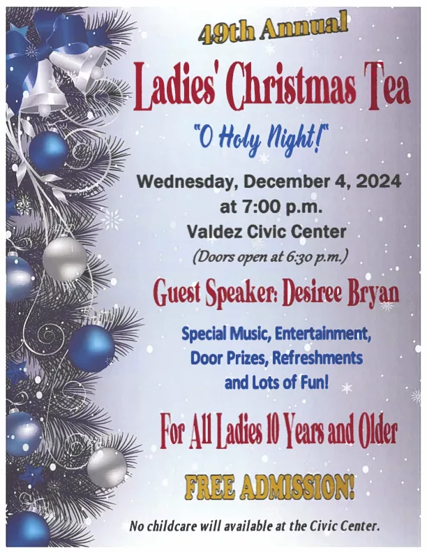 Ladies' Christmas Tea Flyer 2024