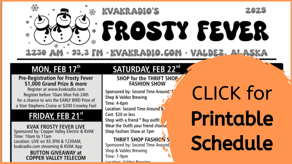 Frosty Fever 2025 Festival Schedule button