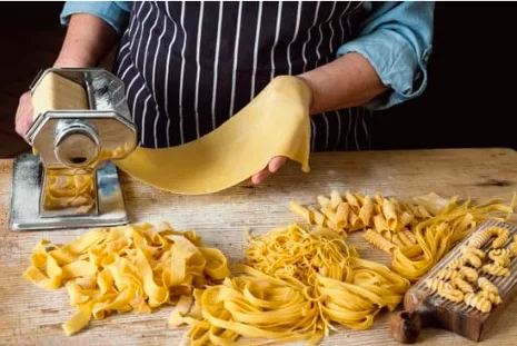 Person making pasta