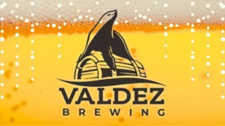 Valdez Brewing logo over a beer background