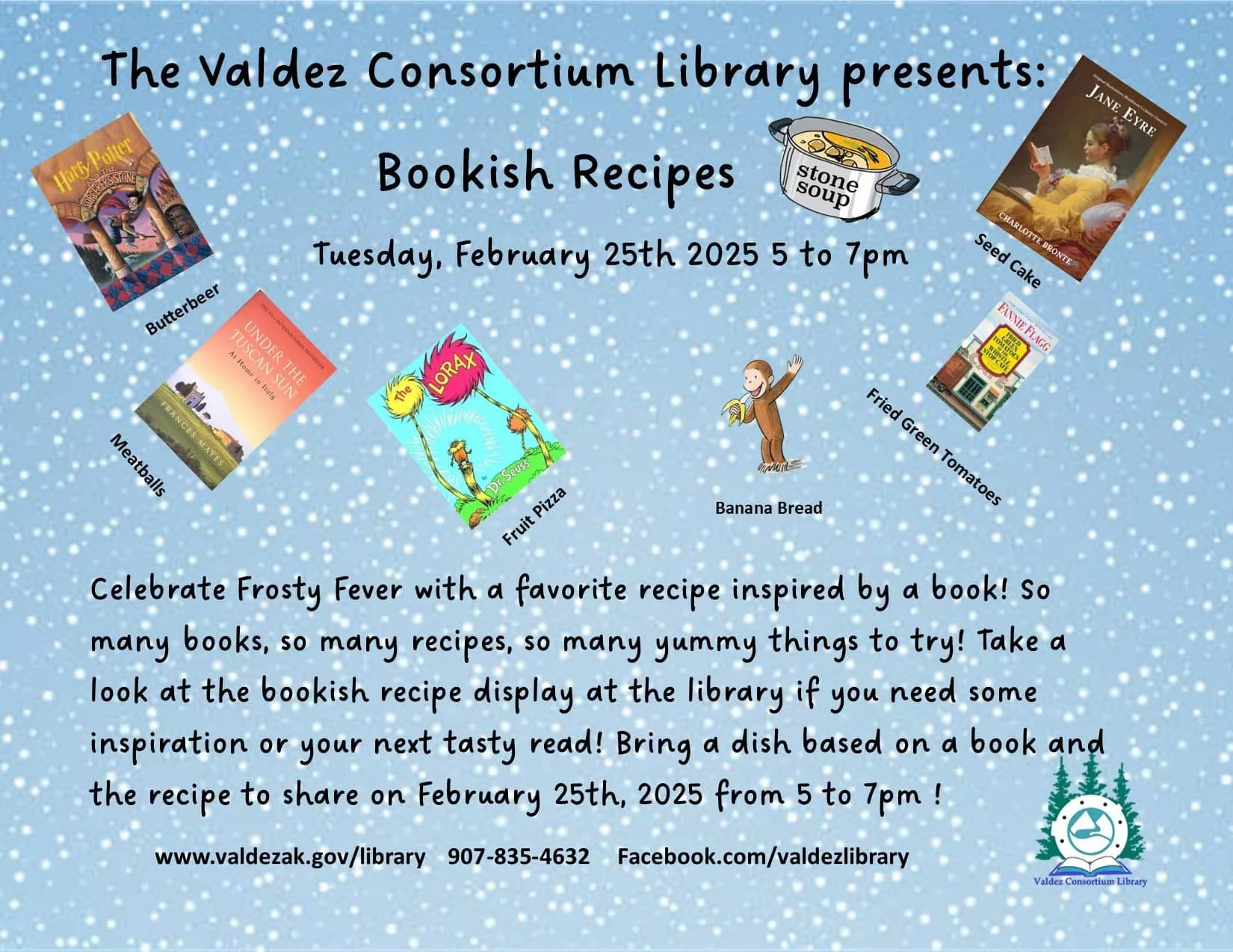 Bookish Recipes Flyer 2025