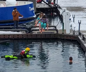 girls jumping in Splash-In