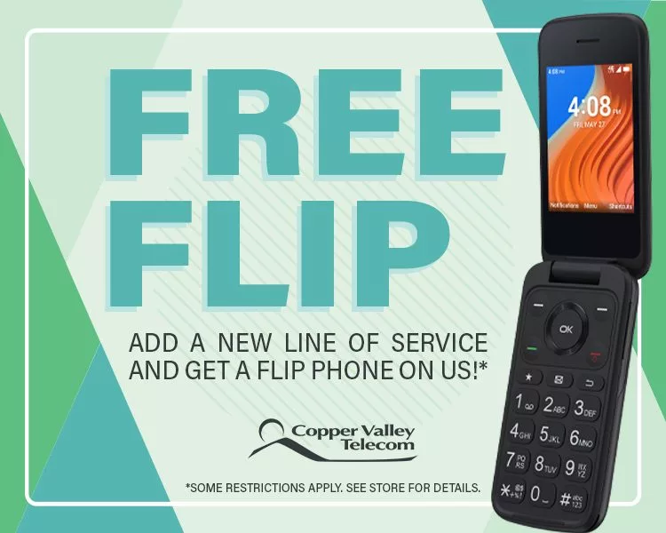 Copper Valley Telecom - Free Flip phone