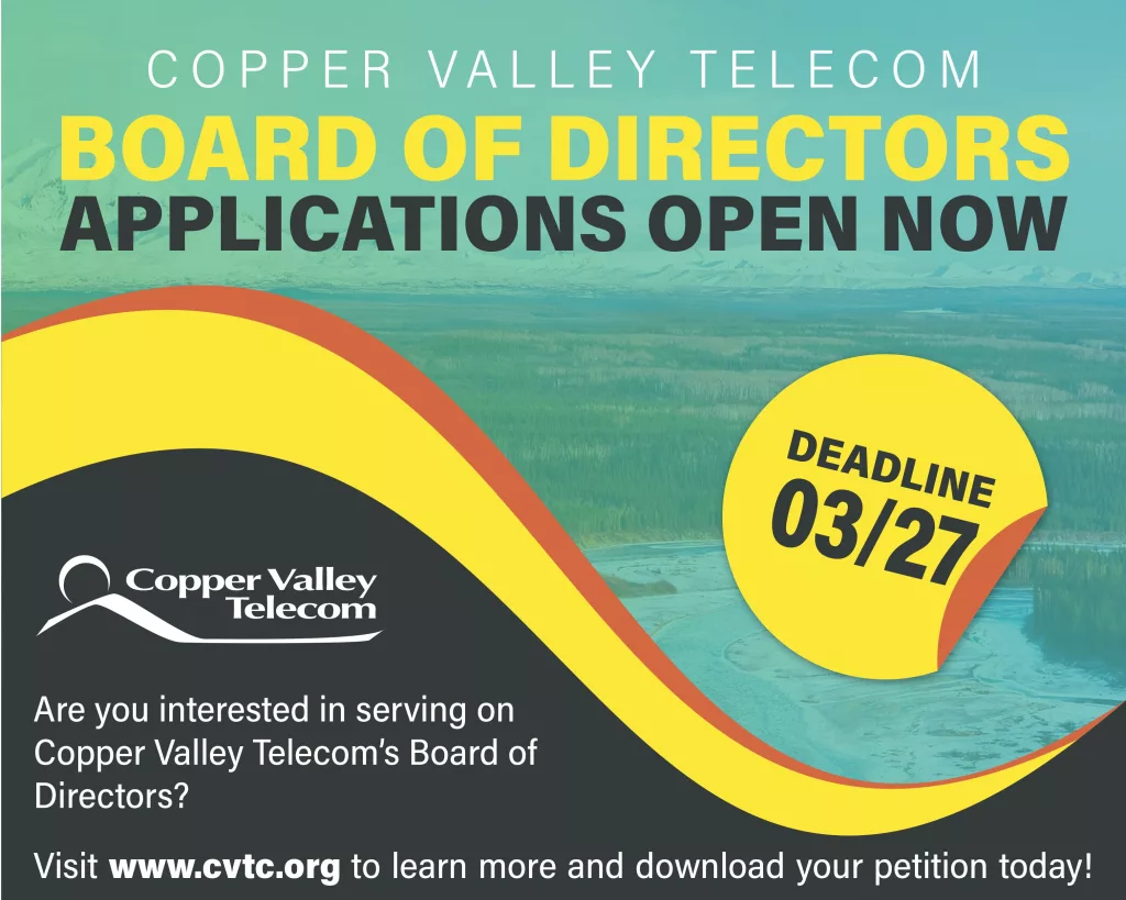 Copper Valley Telecom Board Applications Open