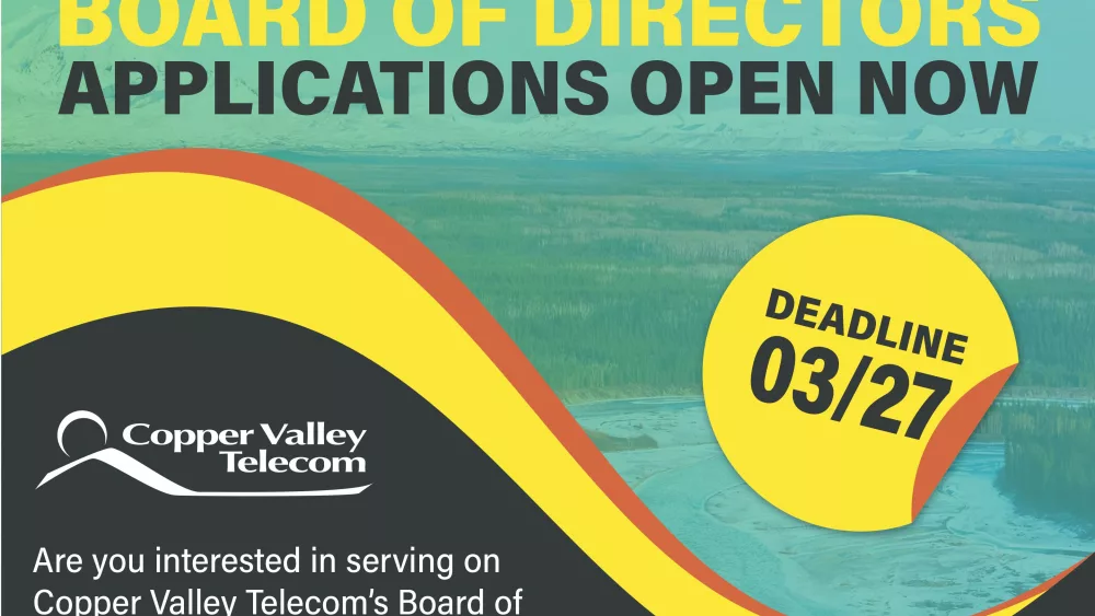 Copper Valley Telecom Board Applications Open