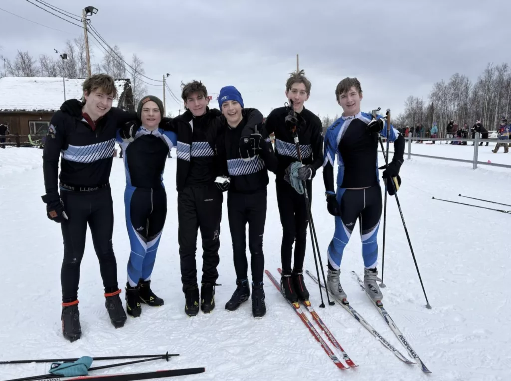 Valdez Nordic Ski Team at the ASAA State Competition