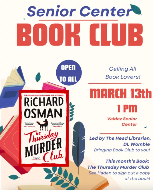 Senior Center Book Club March 25