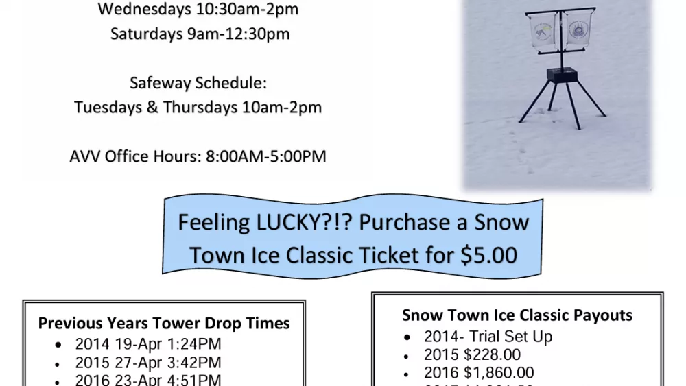 Snow Town Ice Classic 2025 Flyer