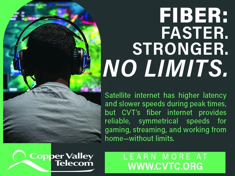 Fiber is faster with Copper Valley Telecom