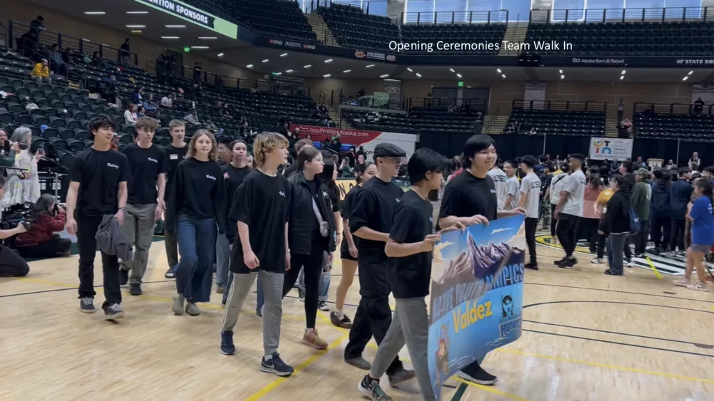 Native Youth Olympics Opening Ceremonies Team Walk-In