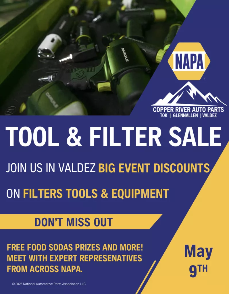 NAPA Tool & Filter Sale 2025.