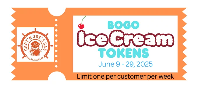 Capt'n Joe's Ice Cream Token Coupon