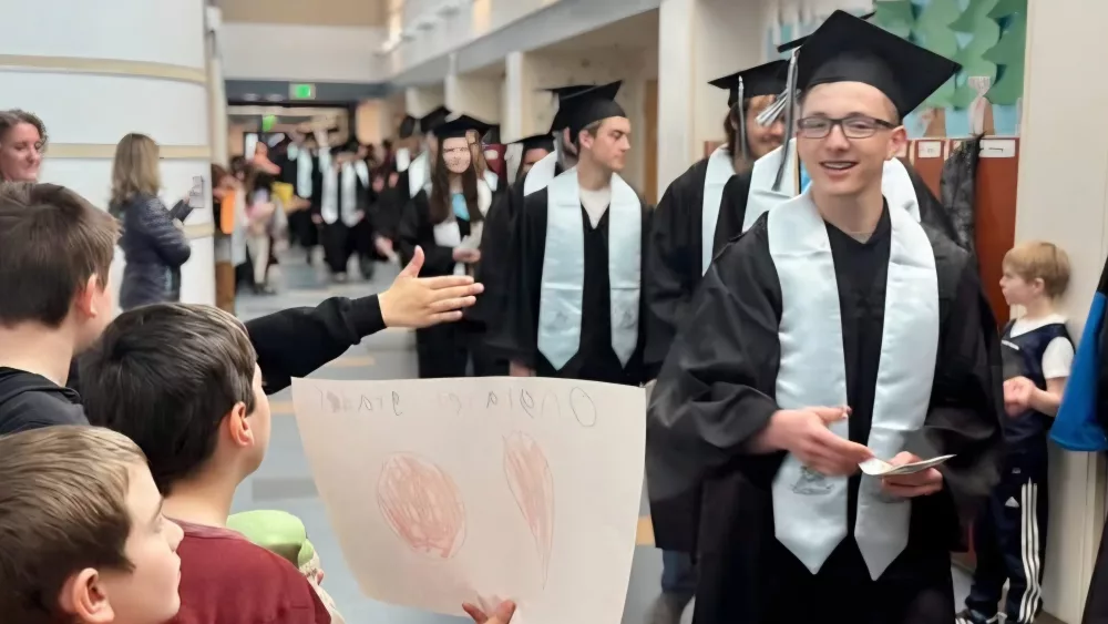 Senior walk at HHES 2025