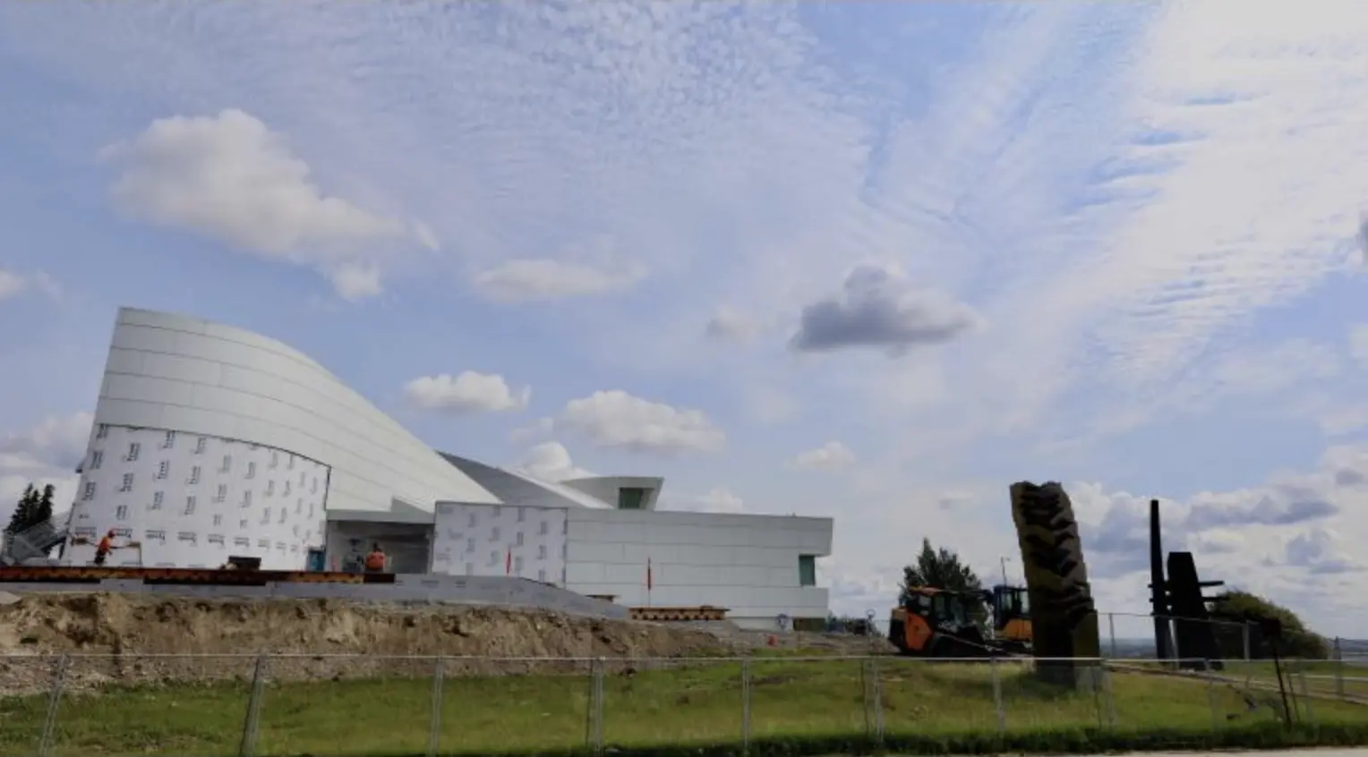Construction continues on the west side of the University of Alaska Museum of the North on UAF's Truth Yeddha' Campus in Fairbanks. UAFGI photo by Karen Tomasik.