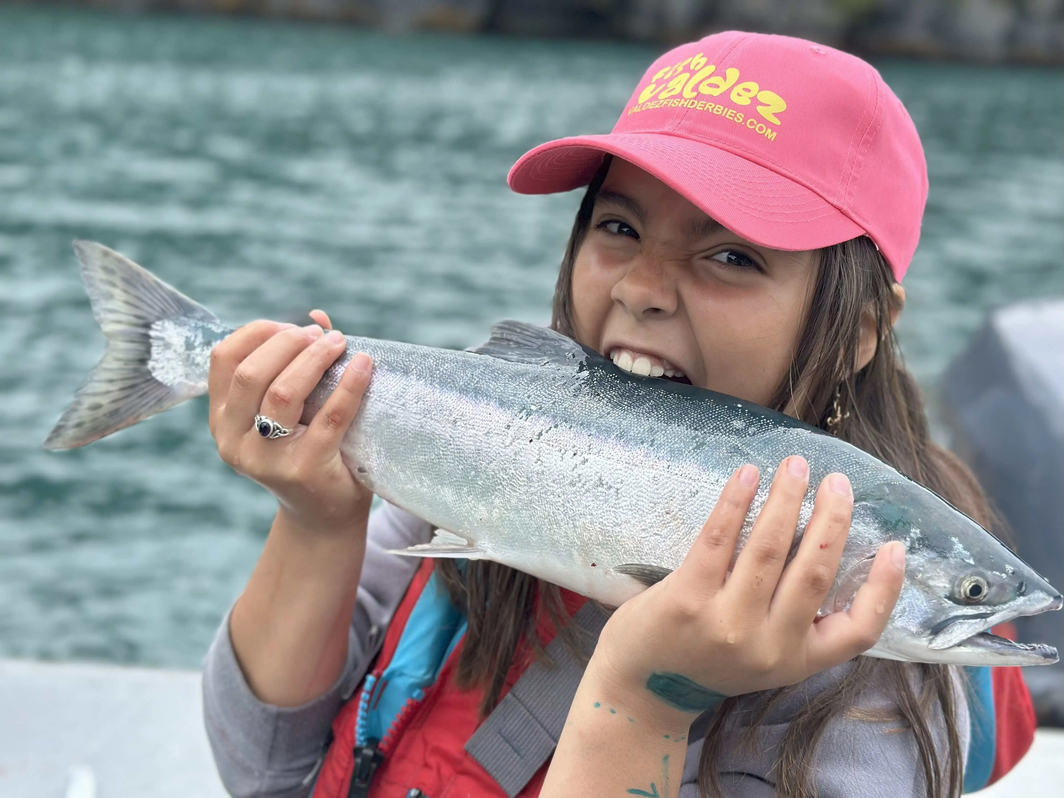 Avery Bugni Biting Fish