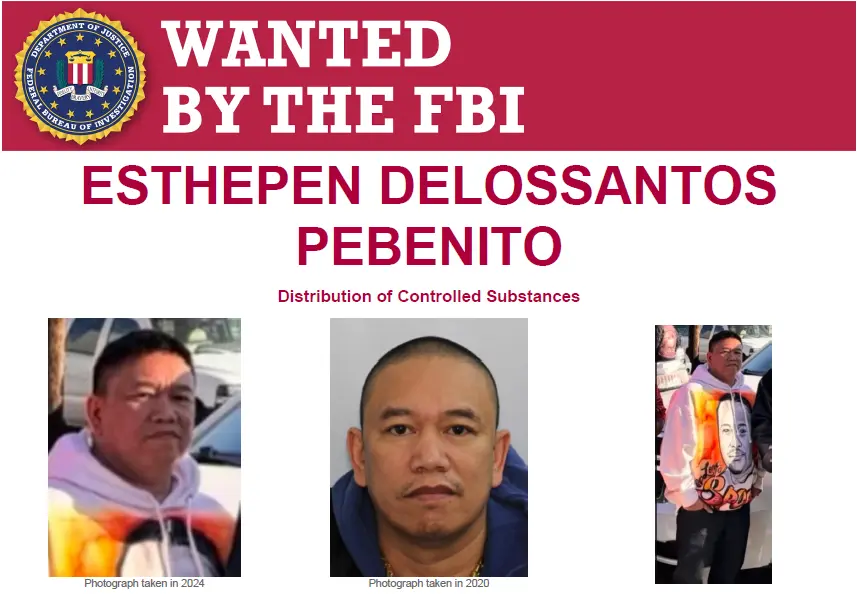 FBI Anchorage Announces $10,000 Reward in Search for Fugitive Esthepen Delossantos Pebenito