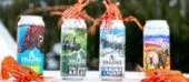 Valdez Brewing Can art with shrimp