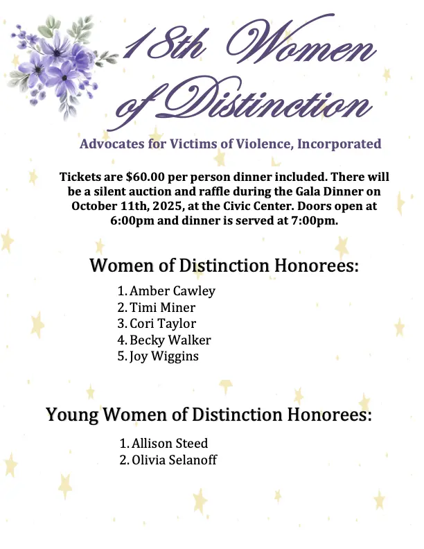 Women of Distinction announcement 2025