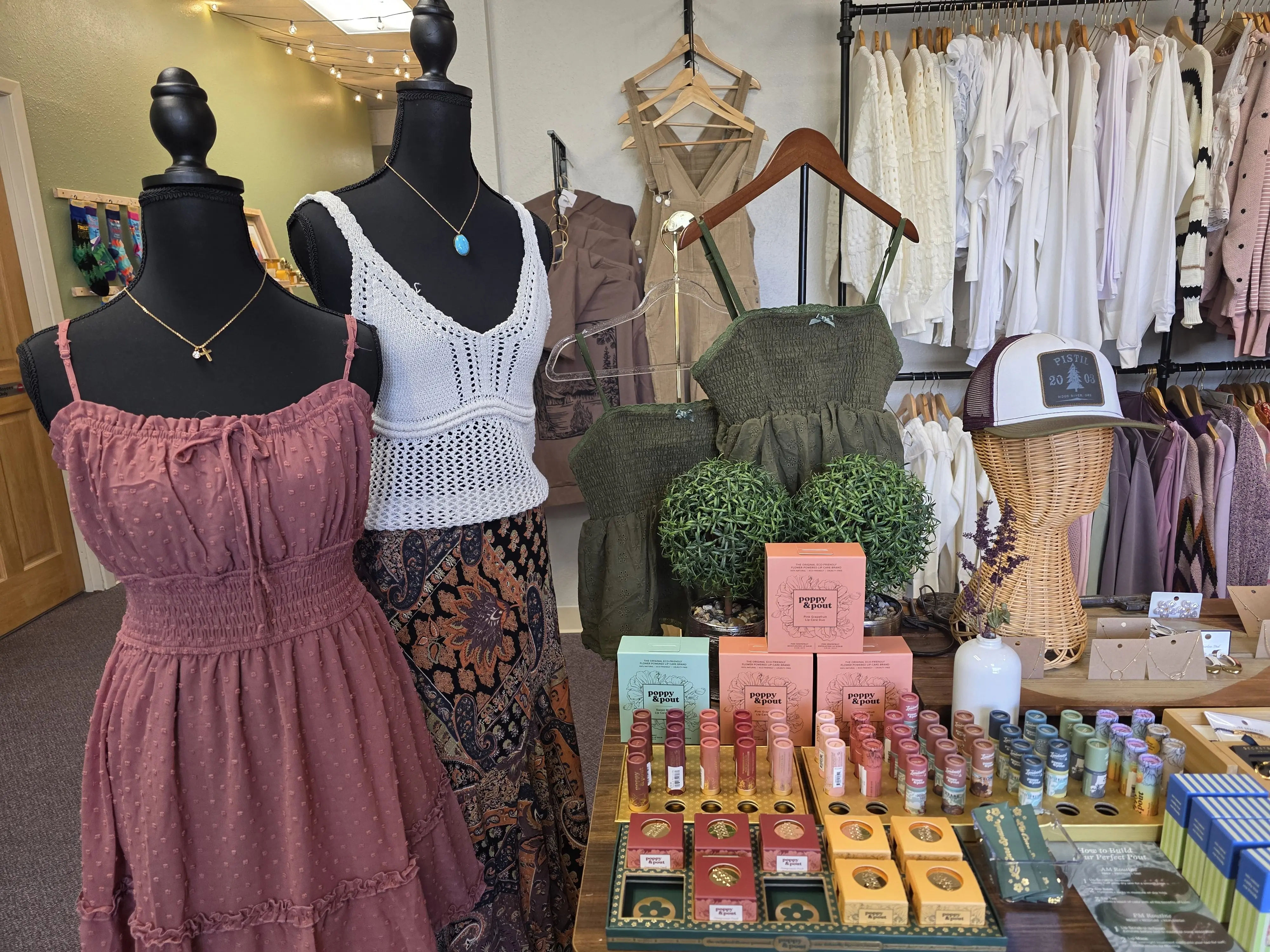 Clothing Display at Treasures Boutique SEPT 2025