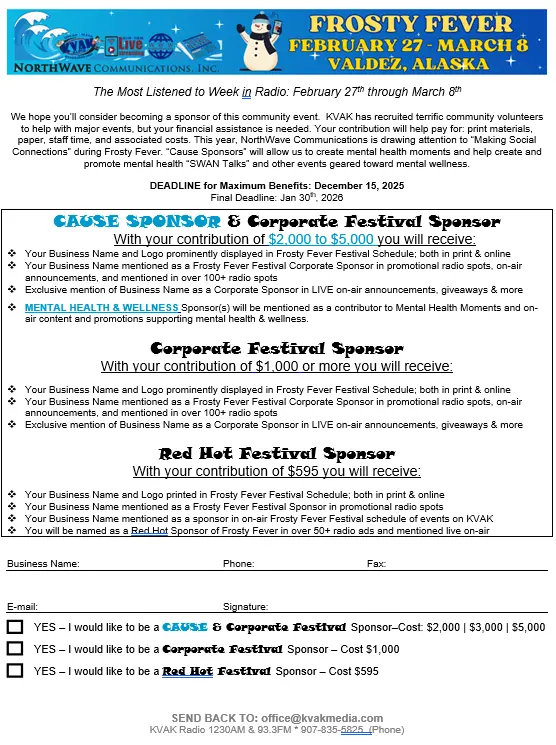 Frosty Fever Corp
Sponsor