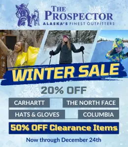 Prospector Winter Sale 20% OFF Carhartt, The North Face, Hats & Gloves, Columbia