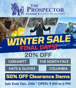 Prospector Winter Sale 20% OFF Carhartt, The North Face, Hats & Gloves, Columbia