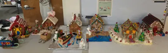 Valdez Senior Center held 2nd Annual Gingerbread House Competition Dec 2025